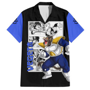 Chemise hawaïenne Vegeta Grand Singe Dragon Ball Mix Manga - Maison Otaku