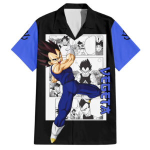 Chemise hawaïenne Vegeta Dragon Ball Mix Manga - Maison Otaku