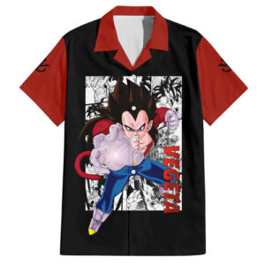 Chemise hawaïenne Vegeta Super Saiyan Manga - Maison Otaku