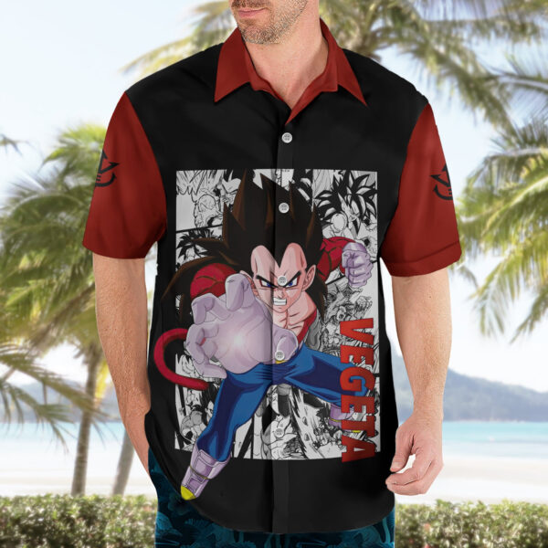 Chemise hawaïenne Vegeta Super Saiyan Manga - Maison Otaku – Image 3