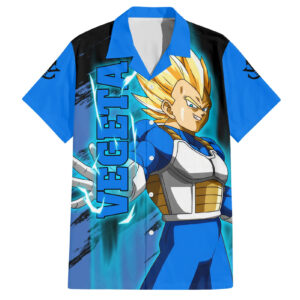 Chemise hawaïenne Vegeta Super Saiyan Dragon Ball - Maison Otaku