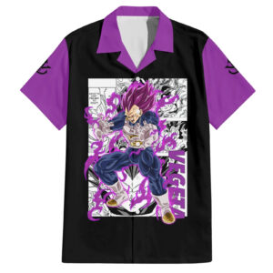 Chemise hawaïenne Vegeta Ultra Ego Manga - Maison Otaku