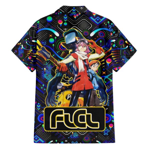 Chemise hawaïenne Vibing FLCL Couleurs Abstraites - Maison Otaku – Image 2