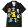 Chemise hawaïenne Vibing Personnages Pokémon - Maison Otaku