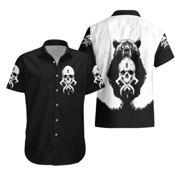 Chemise hawaïenne Vikings Tête de Mort - Maison Otaku – Image 3