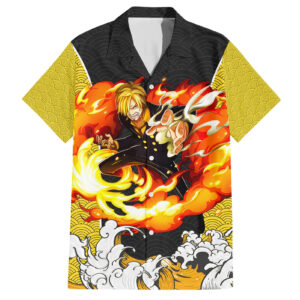 Chemise hawaïenne Vinsmoke Sanji One Piece Mix Japonais - Maison Otaku