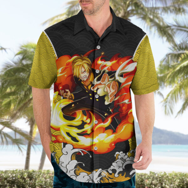 Chemise hawaïenne Vinsmoke Sanji One Piece Mix Japonais - Maison Otaku – Image 3