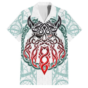 Chemise hawaïenne Viking Odin Dieu d'Asgard - Maison Otaku