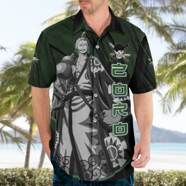 Chemise hawaïenne Zoro Roronoa Wano One Piece - Maison Otaku – Image 3