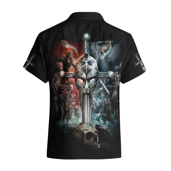 Chemise hawaïenne Guerrier Tête de Mort Viking - Maison Otaku – Image 2