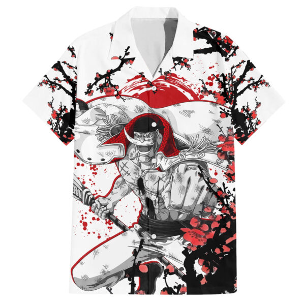 Chemise hawaïenne Pirates Barbe Blanche Style Japonais - Maison Otaku