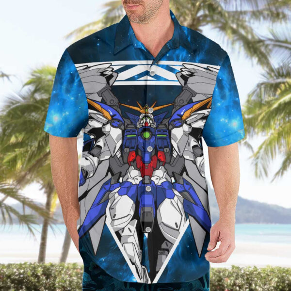Chemise hawaïenne Wing Zero Gundam - Maison Otaku – Image 3