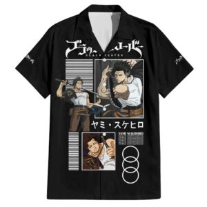 Chemise hawaïenne Yami Sukehiro Black Clover - Maison Otaku
