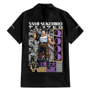 Chemise hawaïenne Yami Sukehiro Black Clover V2 - Maison Otaku