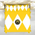Housse De Couette Ranger Jaune Mighty Morphin Power Rangers Parure de lit Ensemble De Literie