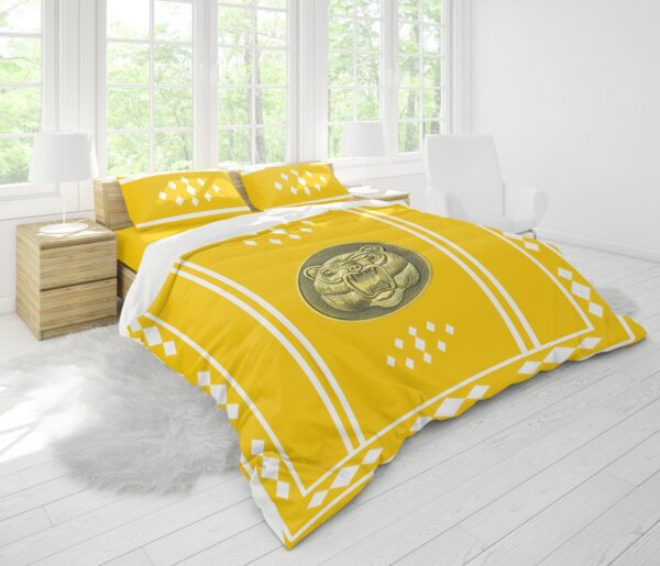 Housse De Couette Ranger Jaune Ninjetti Power Rangers Parure de lit Ensemble De Literie – Image 2