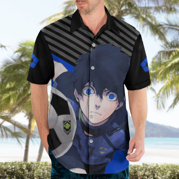 Chemise hawaïenne Yoichi Isagi Blue Lock - Maison Otaku – Image 3