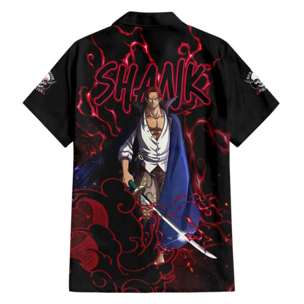 Chemise hawaïenne Yonko Shank Pirate Cheveux Rouges One Piece Haki - Maison Otaku – Image 2