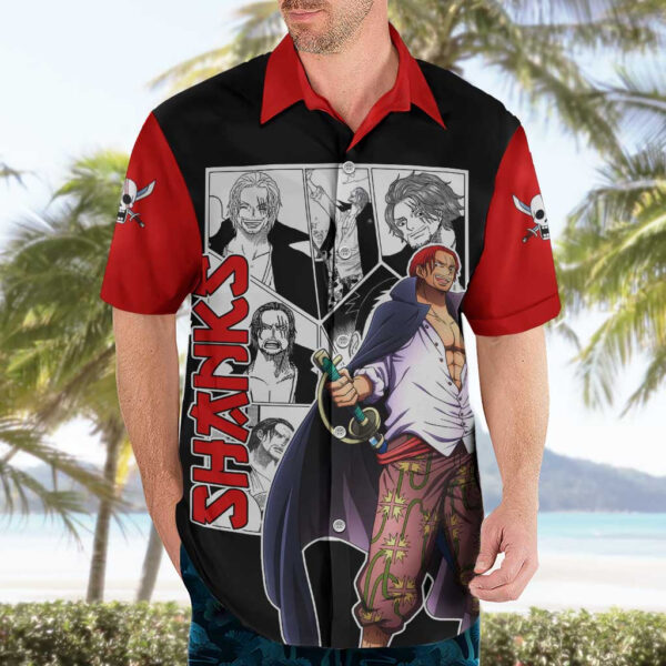 Chemise hawaïenne Yonko Shanks One Piece Mix Manga - Maison Otaku – Image 3