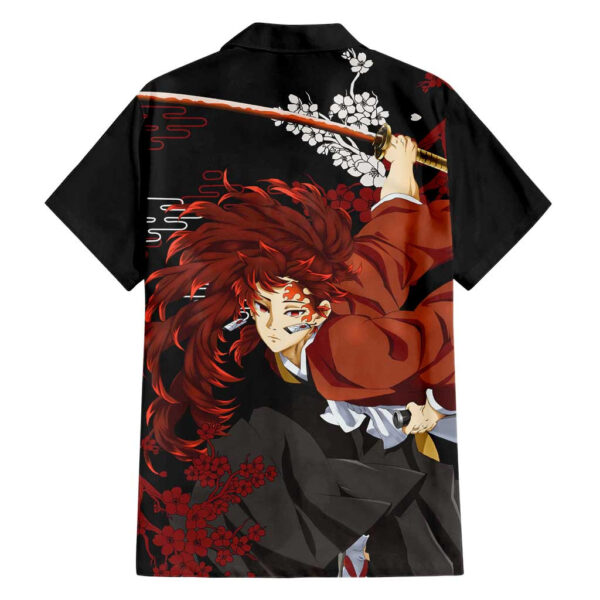 Chemise hawaïenne Yoriichi Tsugikuni Demon Slayer Motif Texte - Maison Otaku – Image 2