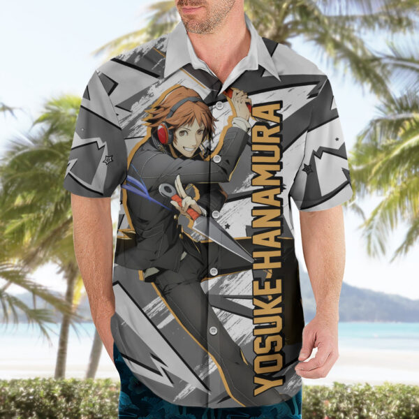 Chemise hawaïenne Yosuke Hanamura Persona Mix Polygon Cyber - Maison Otaku – Image 3