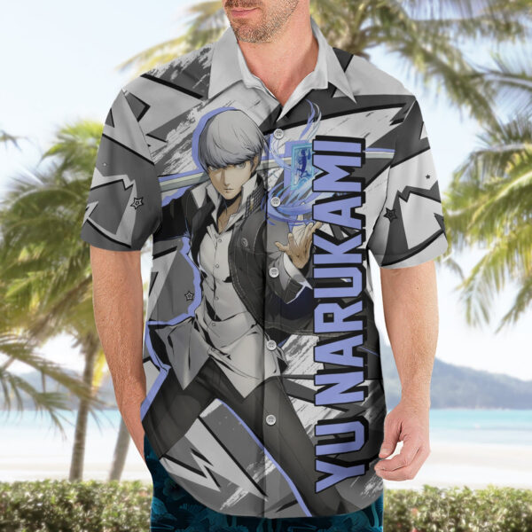 Chemise hawaïenne Yu Narukami Persona Mix Polygon Cyber - Maison Otaku – Image 3