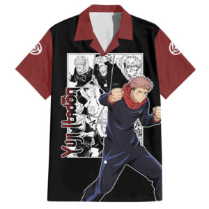 Chemise hawaïenne Yuji Itadori Jujutsu Kaisen Mix Manga - Maison Otaku