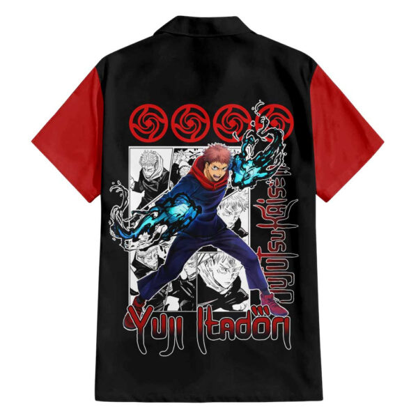 Chemise hawaïenne Yuji Itadori Jujutsu Kaisen Mix Manga - Maison Otaku – Image 2