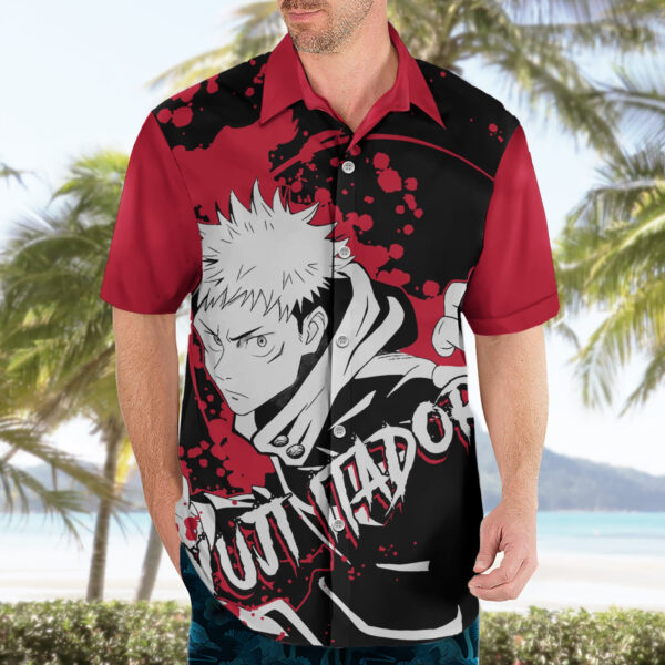 Chemise hawaïenne Yuji Itadori Jujutsu Kaisen Style Manga - Maison Otaku – Image 3