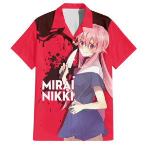 Chemise hawaïenne Yuno Gasai Future Diary Mirai Nikki - Maison Otaku