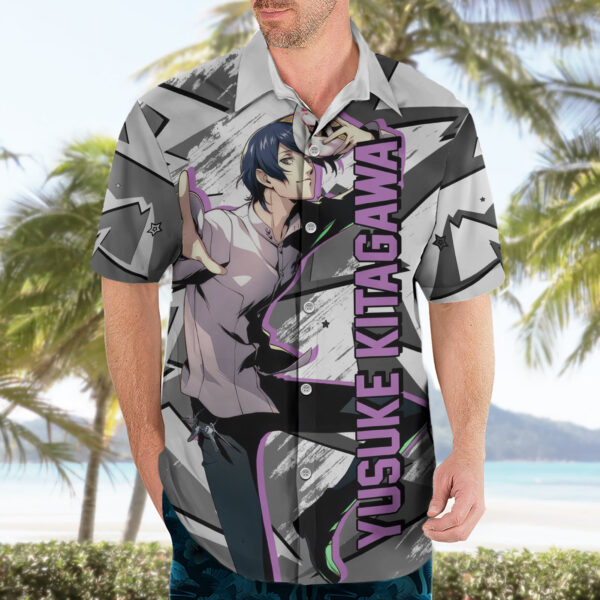 Chemise hawaïenne Yusuke Kitagawa Persona Mix Polygon Cyber - Maison Otaku – Image 3