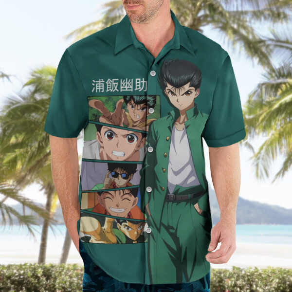 Chemise hawaïenne Yusuke Urameshi Yu Yu Hakusho V2 - Maison Otaku – Image 3