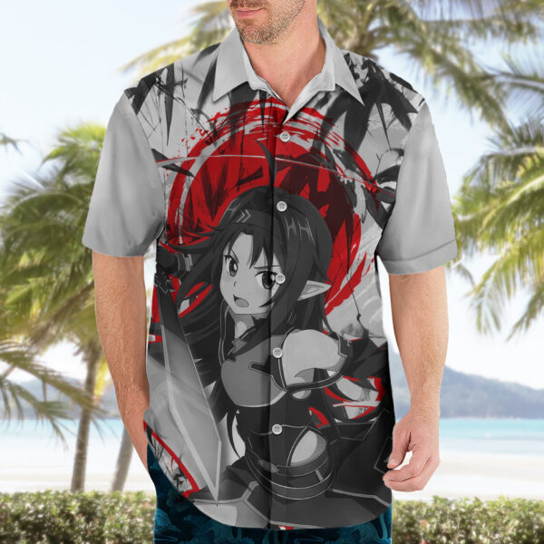 Chemise hawaïenne Yuuki Style Japonais Sword Art Online - Maison Otaku – Image 3