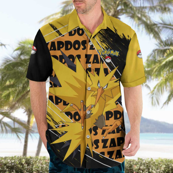 Chemise hawaïenne Zapdos Pokémon - Maison Otaku – Image 3