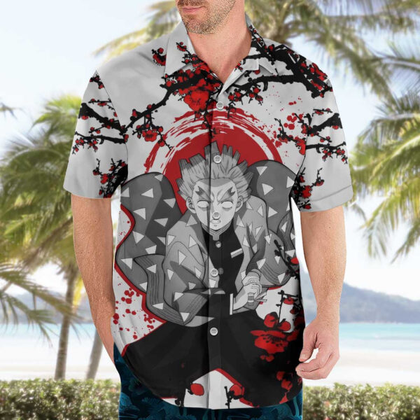Chemise hawaïenne Zenitsu Agatsuma Demon Slayer - Maison Otaku – Image 3