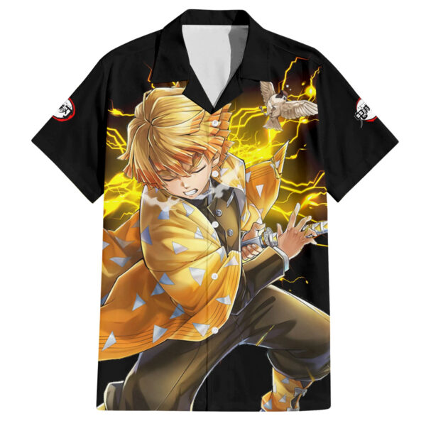 Chemise hawaïenne Zenitsu Agatsuma Demon Slayer Mix Manga - Maison Otaku