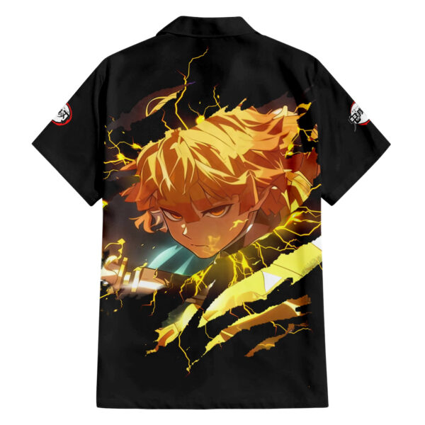 Chemise hawaïenne Zenitsu Agatsuma Demon Slayer Mix Manga - Maison Otaku – Image 2