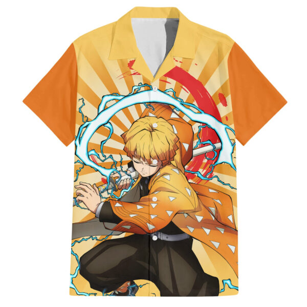 Chemise hawaïenne Zenitsu Agatsuma - Maison Otaku