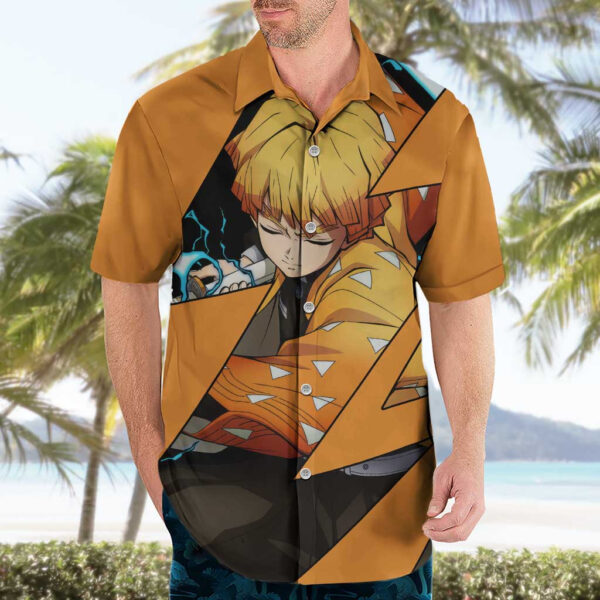 Chemise hawaïenne Zenitsu Demon Slayer - Maison Otaku – Image 3