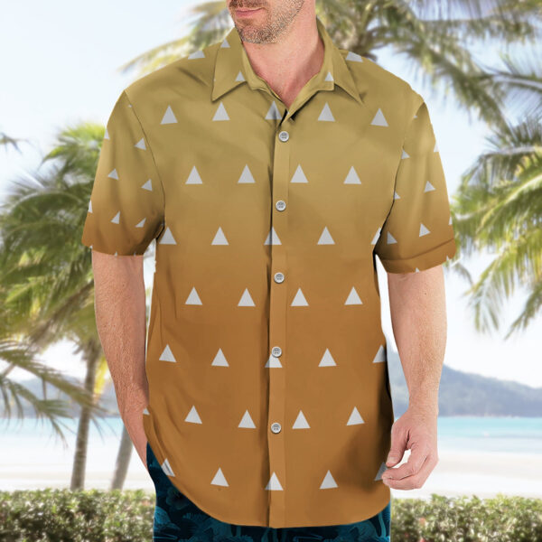 Chemise hawaïenne Zenitsu Motif Design - Maison Otaku – Image 3