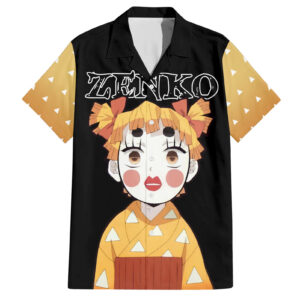Chemise hawaïenne Zenitsu Zenko Demon Slayer Humour - Maison Otaku