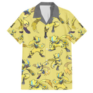 Chemise hawaïenne Zeraora Pokémon - Maison Otaku