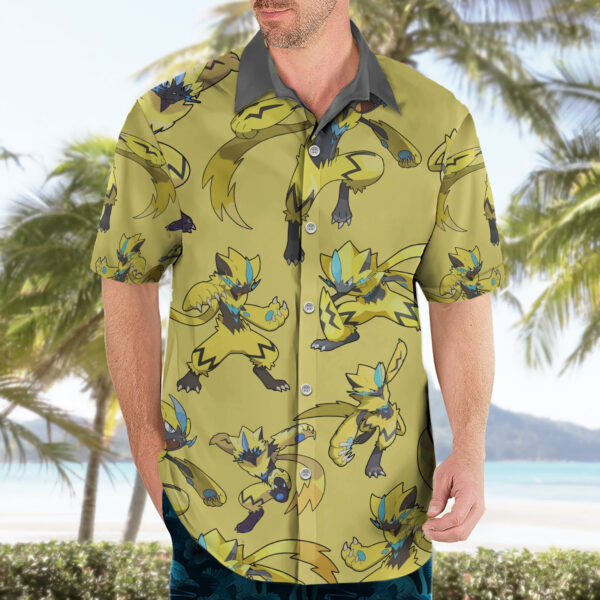 Chemise hawaïenne Zeraora Pokémon - Maison Otaku – Image 3