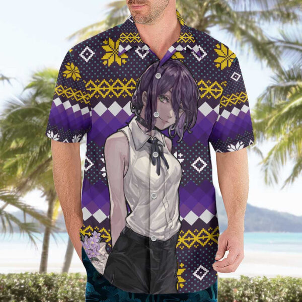 Chemise hawaïenne Zere Chainsaw Man Mix Noël - Maison Otaku – Image 3