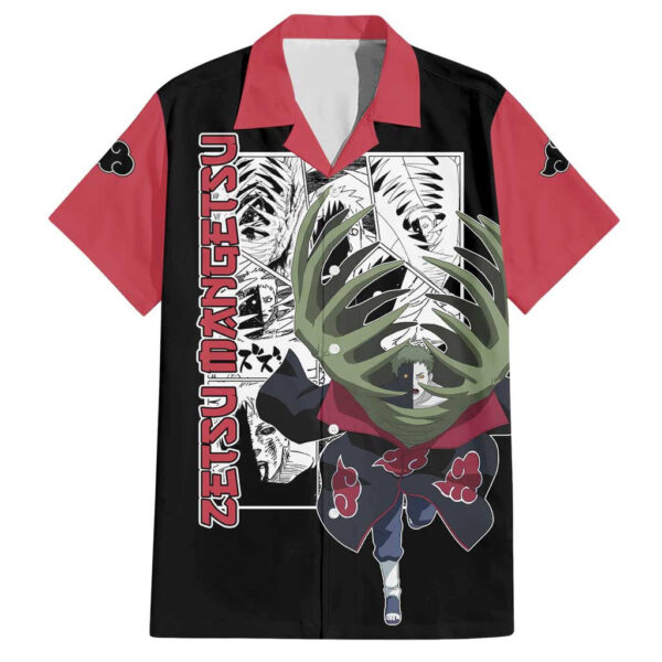 Chemise hawaïenne Zetsu Mangetsu Naruto Mix Manga - Maison Otaku