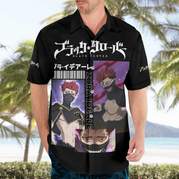Chemise hawaïenne Zora Ideale Black Clover - Maison Otaku – Image 3