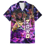 Chemise hawaïenne Zoro Kiki Kyutoryu One Piece Style Ashura – Maison Otaku
