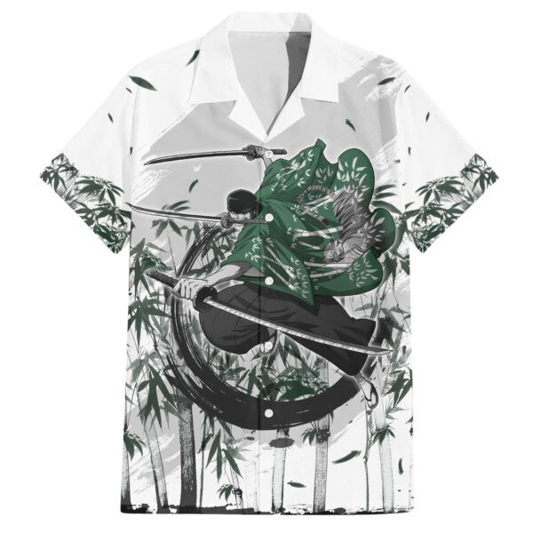 Chemise hawaïenne Zoro One Piece Bamboo Sumi-e - Maison Otaku