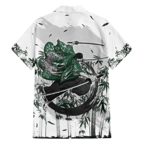 Chemise hawaïenne Zoro One Piece Bamboo Sumi-e - Maison Otaku – Image 2
