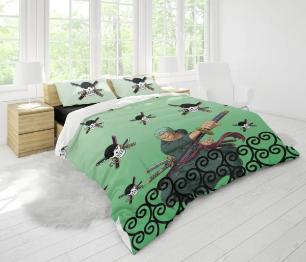 Housse De Couette Zoro One Piece Parure de lit Ensemble De Literie – Image 2